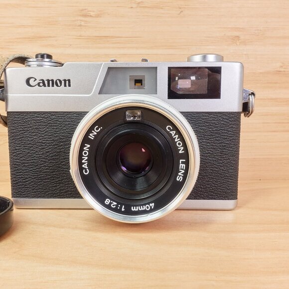 Canon Canonet 28 35mm Rangefinder Film Camera / Vintage 70s / Made in Taiwan - Picture 3 of 10